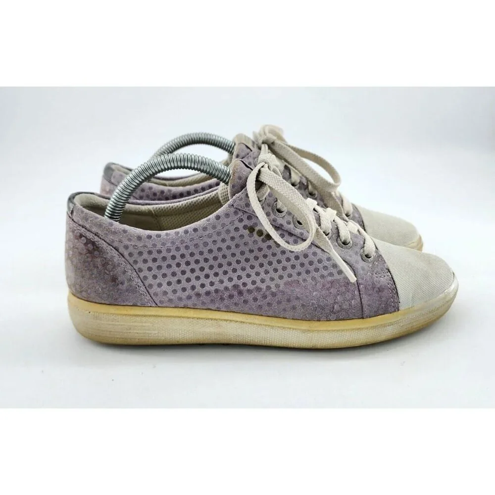 ECCO Women's Tray Hybrid Hydromax Lace Up Golf Shoes Purple/Gray Size 6-6.5 Wide